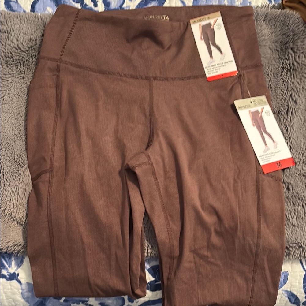 Mondetta High Waist Active Legging in Brown